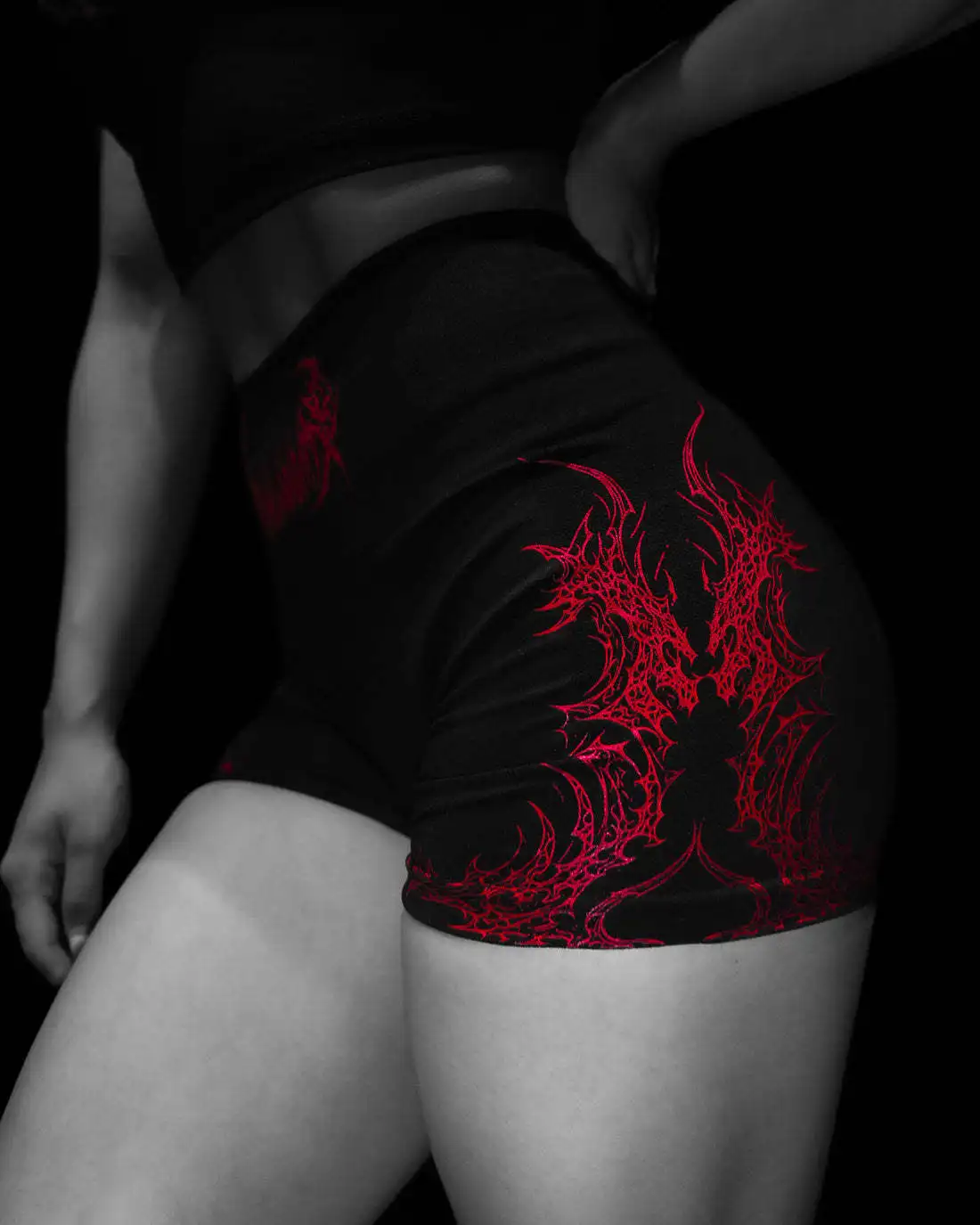Breathedivinity Damen Hochelastische Po-Formende Fitness-Übungs-Yoga-Shorts – Detail 22