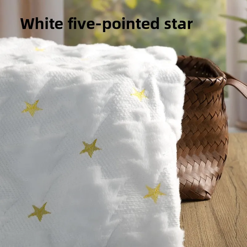 تقليد الأرنب الفراء قصيرة أفخم النسيج Fo المطرزة هالوين شجرة عيد الميلاد تنورة زخرفة خلفية DIY بها بنفسك الخياطة القماش #5