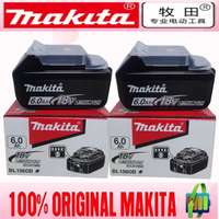 2025 Makita 6Ah for Makita 18V Power tool Battery BL1840 BL1830B BL1850B BL1850 BL1860 BL1815 Replacement Lithium Battery