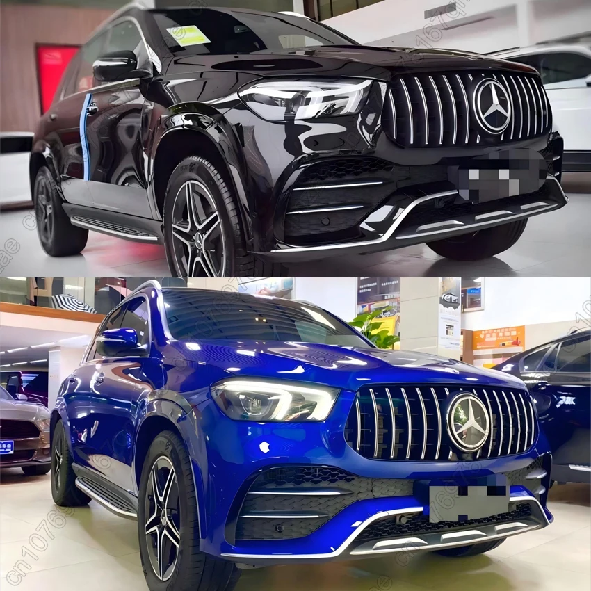 Grelha do capô dianteiro do carro para Mercedes-Benz, Racing Grill, Kits de carroceria, GLE C167, W167, Coupé GLE300, 350, 400, 450, 2020-2023