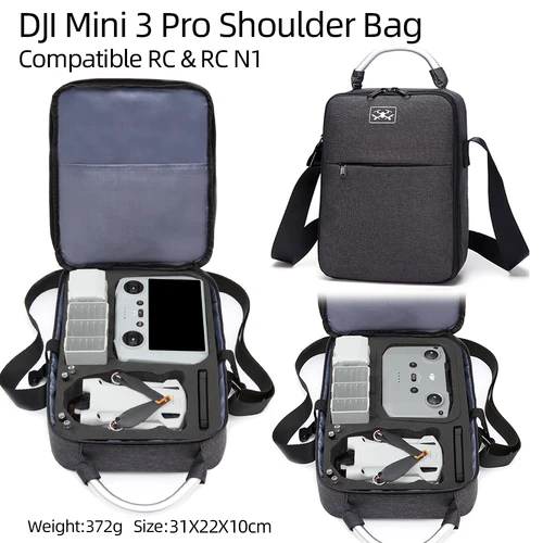 Para Mini 3 caja de almacenamiento Dron bolso Universal bolso de un solo hombro bolsos tipo bandolera Drone batería bolsa accesorio DJI Mini 3 Pro