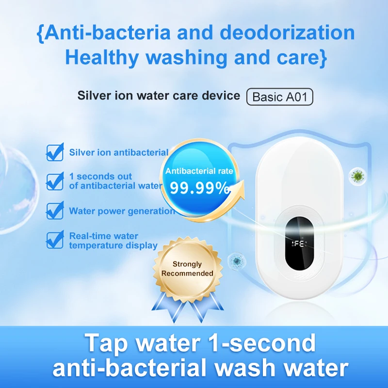 Tap Water Purifier Silver Ionic Disinfection Sterilization Water Purifier Kitchen Bathroom Water Bacteriostatic Filter Instrumen