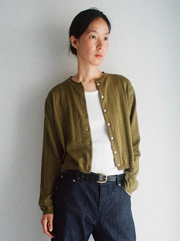 

Женский вязаный кардиган с длинными рукавами, однотонный, с цветочным узором, ажурным воротником, из мягкого хлопка, в корейском стиле