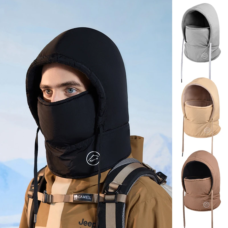 Winter warme Mütze, Maske, Halswärmer, 3-in-1, winddichte Sturmhaube für Männer und Frauen, wasserdicht, maskierte Mütze, Radfahren, Schutz bei kaltem Wetter