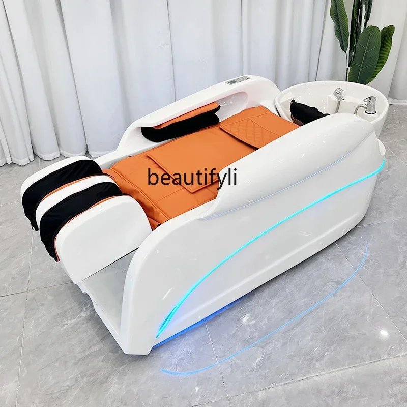 

lt Automatic Intelligent Electric Massage Shampoo Bed Water Circulation Fumigation Head Therapy Multifunctional Bed