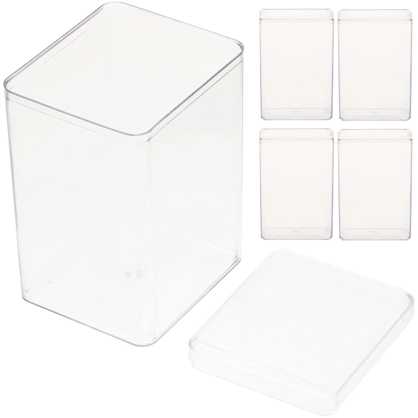 

5 Pcs Display Box Toy Case Model Transparent Figure Figurine Clear Favor Boxes The Pet Handicrafts Storage Container
