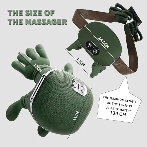 Neck Shoulder Massager Deep Tissue Shiatsu Back Cervical Massage Machine Bionic Electric Heated Fatigue Relief Relax Muscles