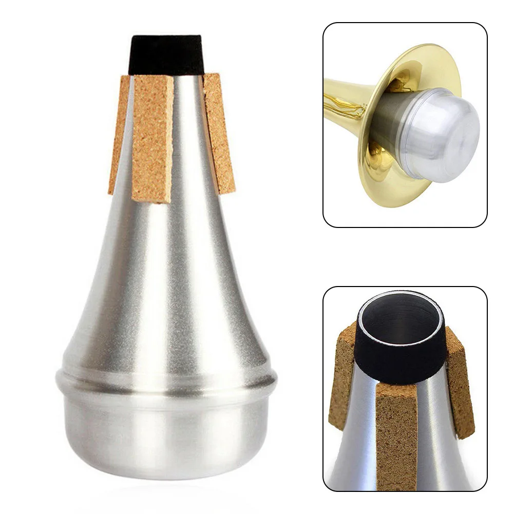 Silenter Trumpet Mute Accessories Aluminium Beginner Silver Trumpets Tool Anti-disturbance Instrument High Quality