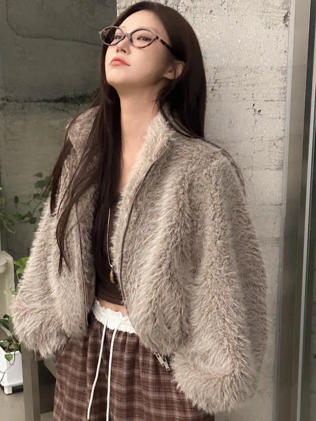 

Шикарный модный ort Plu воротник-стойка с кисточками женский тюнет зимний элегантный кардиган на молнии топ Quali подходит без шапки