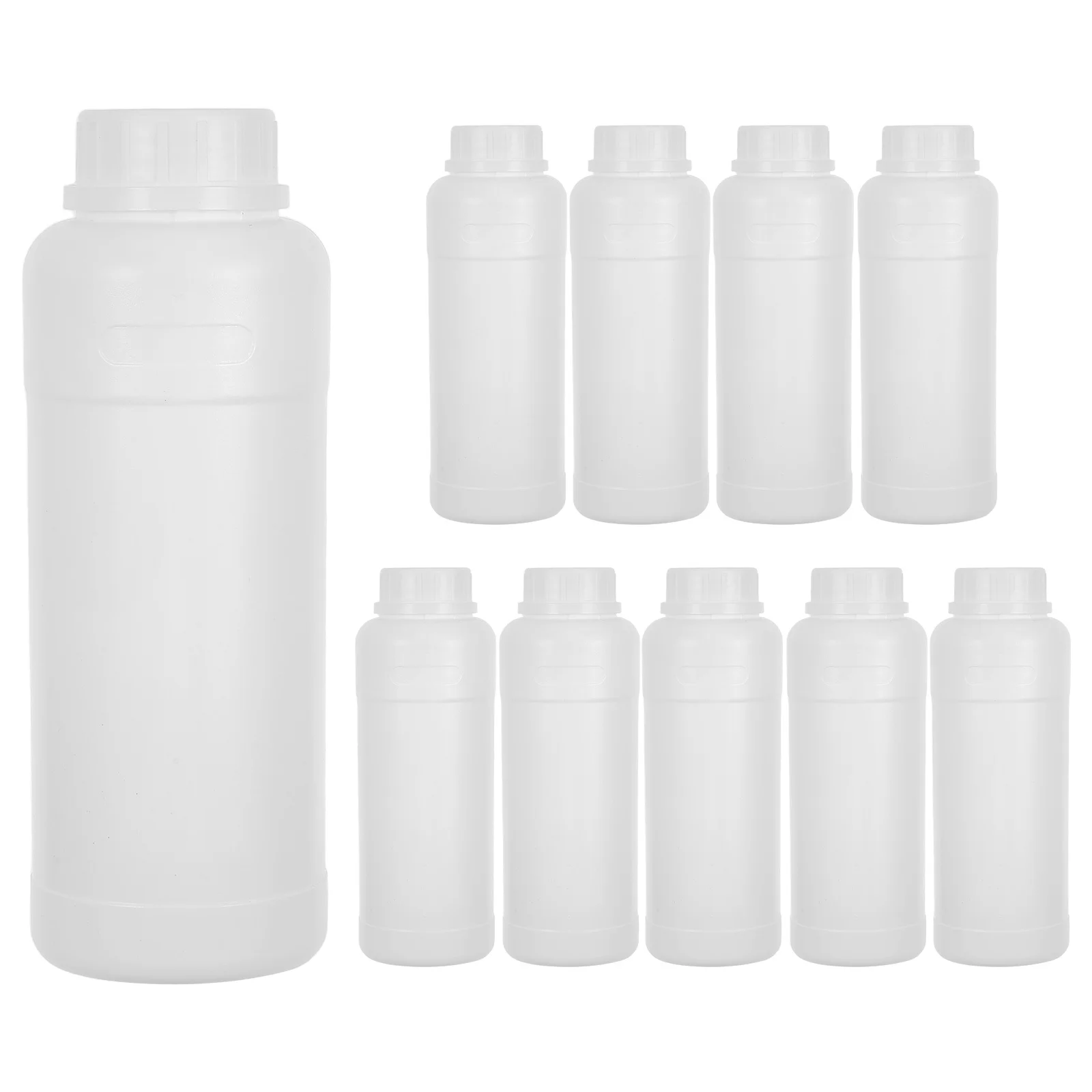 

10Pcs Laboratory Reagent Bottles Leak Proof Chemical Storage Containers Wide Mouth Plastic Lab Bottles for Liquid Samples 500ml
