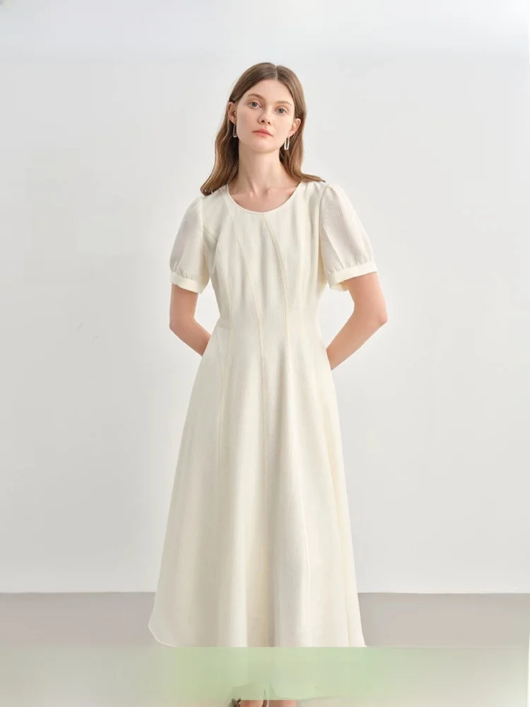 

Ele Waist-Cinching Maxi Dr by Duu in Multiple Colors for plus Size Women High Waist Line Etching Summer Dr