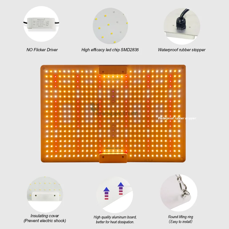 65 واط 100 واط 150 واط LED الألومنيوم الركيزة مصنع ضوء التبديل التحكم ، تستخدم لنمو الزهور والخضروات