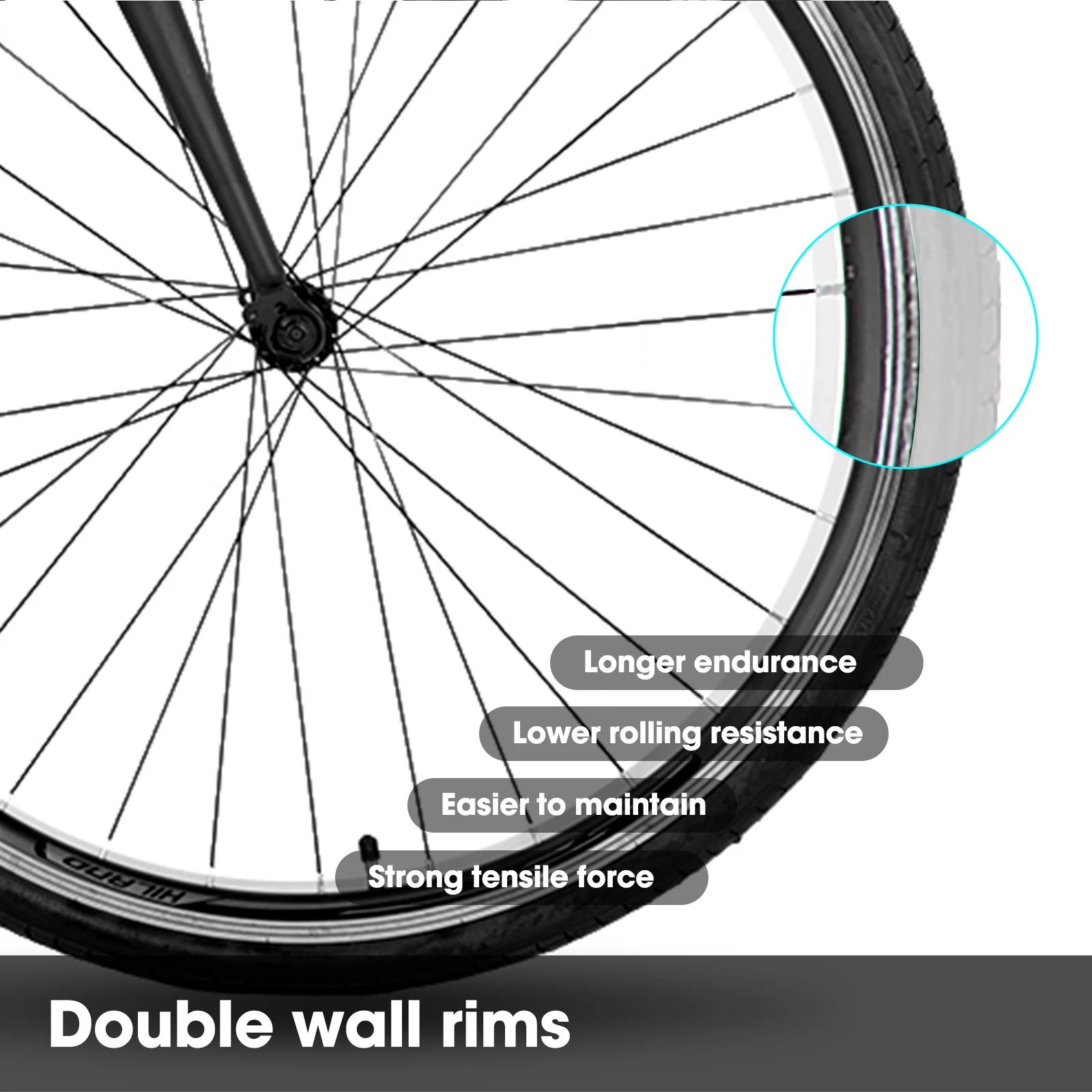 Hiland Aluminium-Rennrad, Shimano 21 Gänge, 53/57 cm Rahmen, Rennrad für Herren, Herren-Rennrad