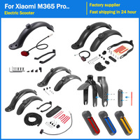 Electric Scooter Tire Splash Fender Sets For Xiaomi M365 1S Pro Front Fork Protective Cover Wheel Hub Cap Reflective Shells