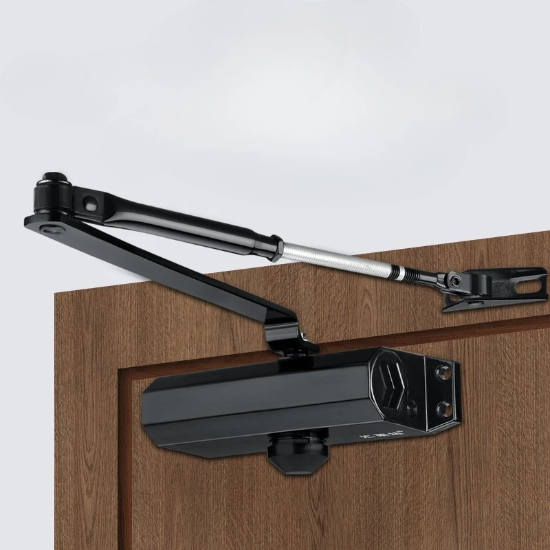 automatic-door-closer-2-spring-hydraulic-buffer-adjustable-stopper-speed-mute-closing-for-25-to-80kg-hardware