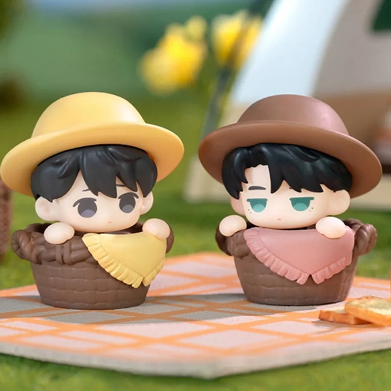 Pudełko Niespodzianka z Grzybkami PVC, Małe Urocze Pudełko na Jedzenie, Oryginalne Luming Studio, Urocze Ziarno Youyou Bean, Ręcznie Robiona Dekoracja, Prezent Niespodzianka