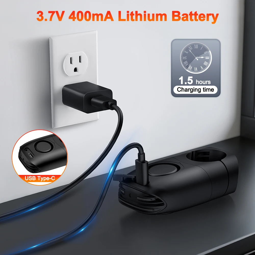 Awapow 3 ใน 1 จักรยานปลุกไฟท้ายไฟเบรคสัญญาณกันขโมย 105dB การสั่นสะเทือนคําเตือนด้านหลังโคมไฟ IP65 จักรยานกันน้ํา