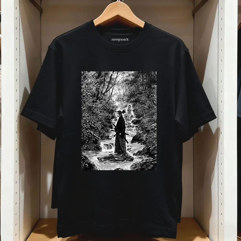 Mens Womens Manga Vagabond Musashi Miyamoto Manga Classic T-Shirt woman man Casual cotton graphic t shirts Japanese