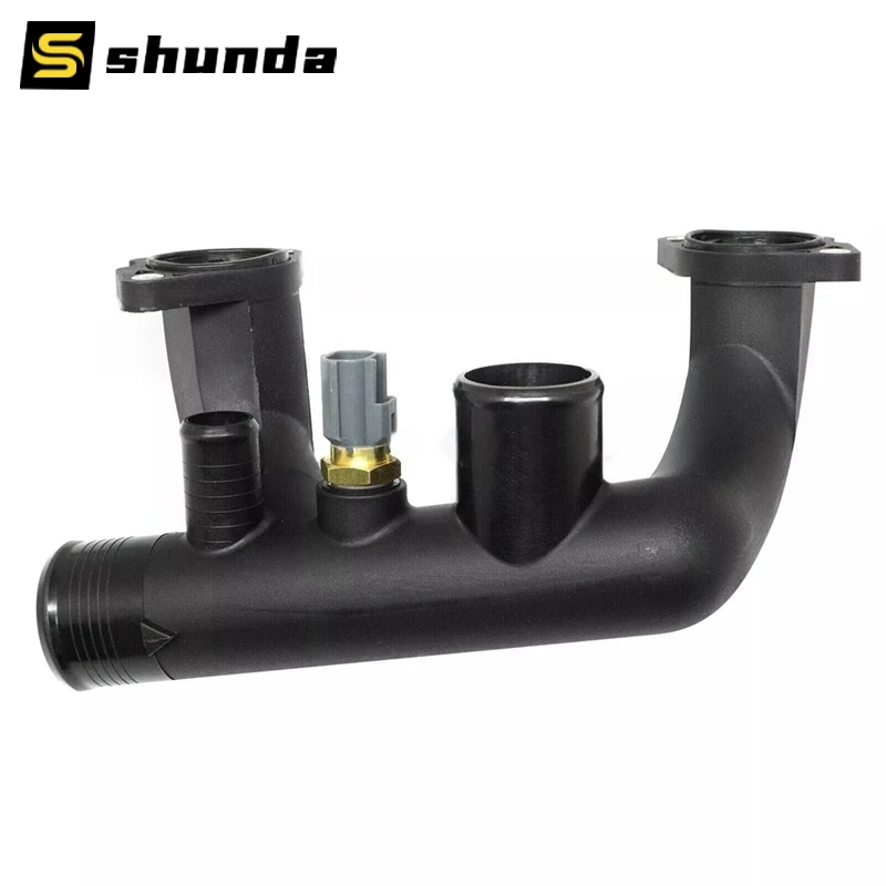 AJ85885 96JV-8A504-BD Thermostat Coolant Housing Water Pull For Jaguar Vanden Plas XJ8 XJR XK8 3.2 4.0 V8 1997-2003 LNA1600AA