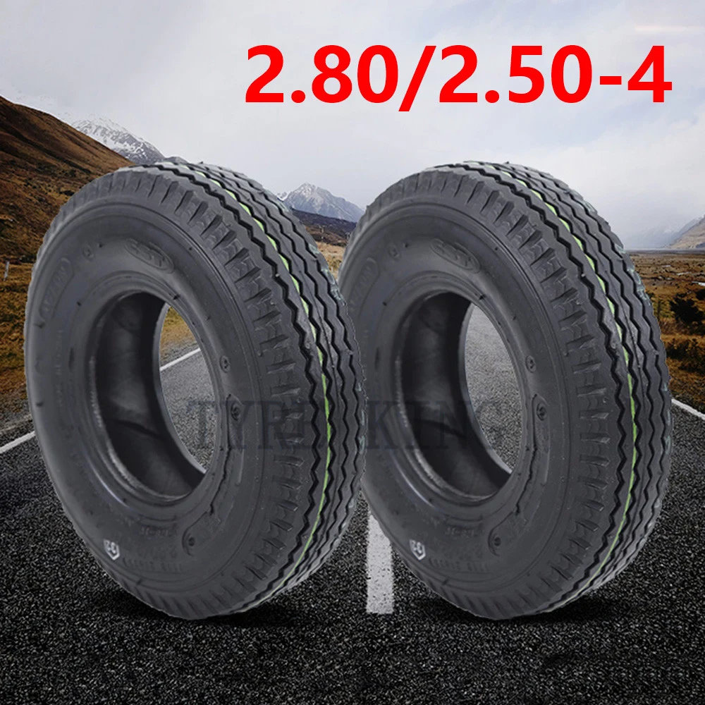 2.80/2.50-4 Inner Tube Outer Tyre 1 PCS 2.80*2.50-4 Inflation Tire for Electric Scooter Trolley Parts