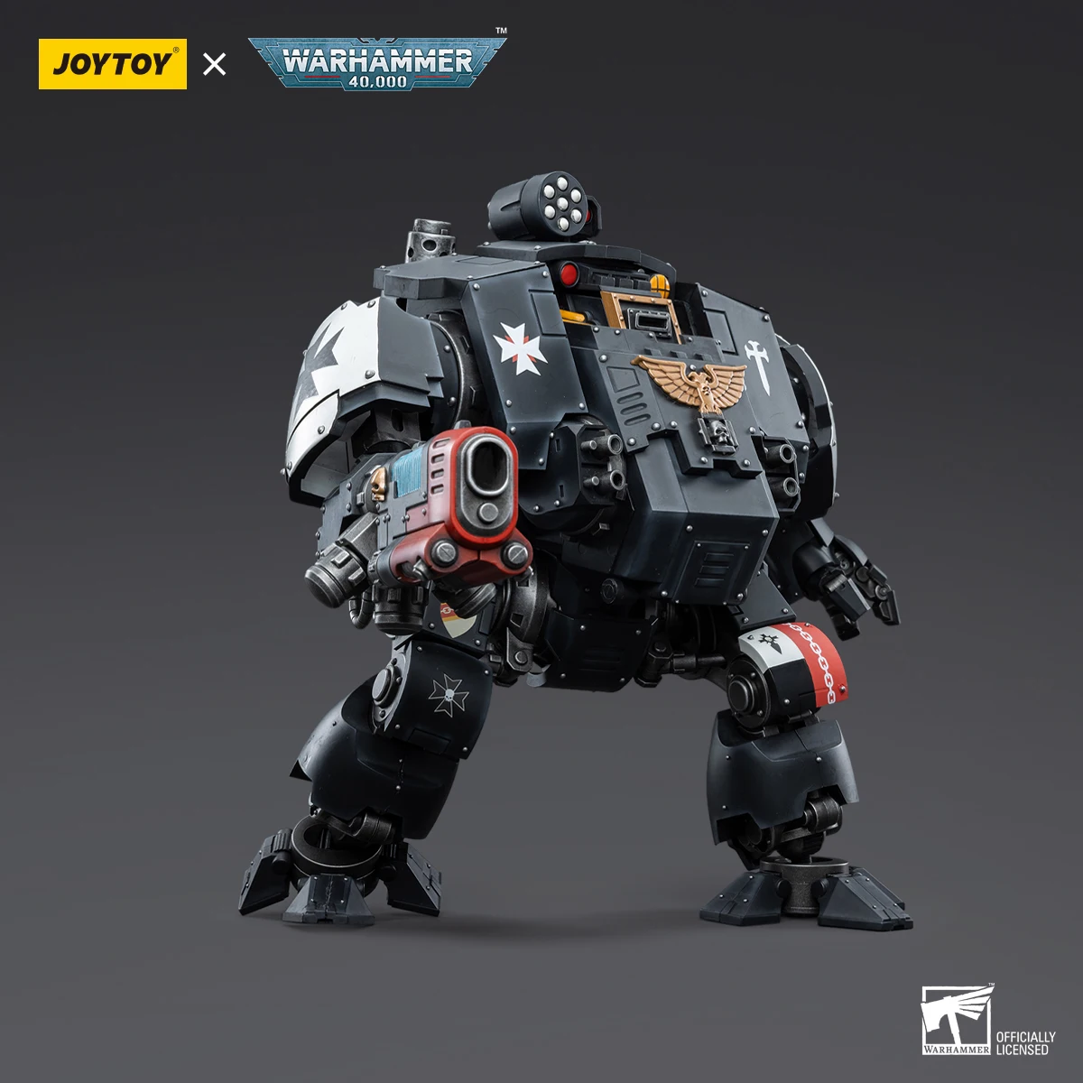 JOYTOY Warhammer 40K Figurine 1/18 Black Templars Redemptor Dreadnought Anime Figurine Joint mobile modèle Collection jouets