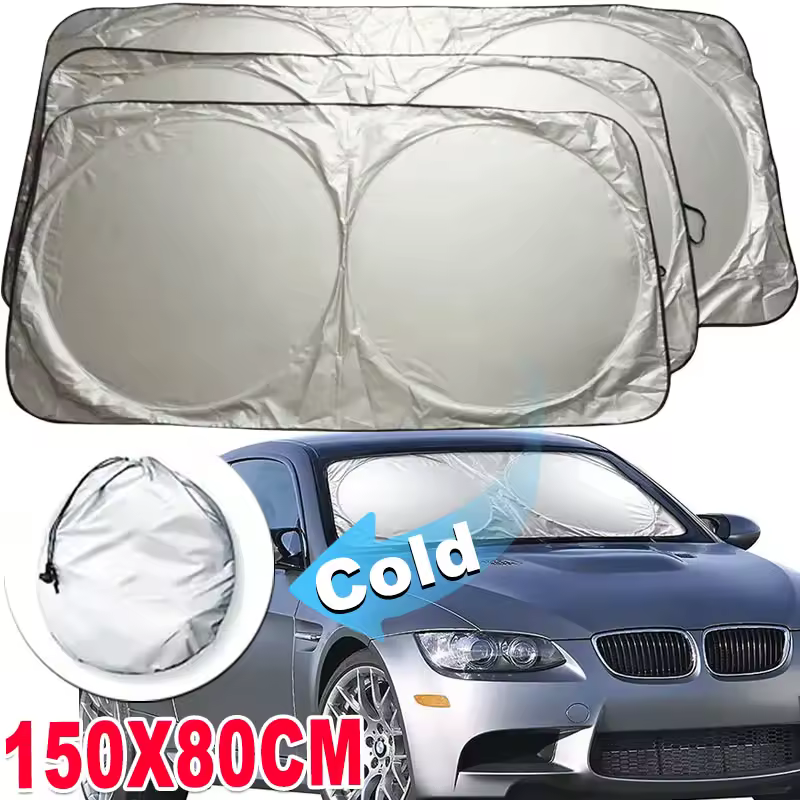 Parasol plegable para parabrisas de coche, Protector de visera Interior Anti UV, accesorios para automóviles