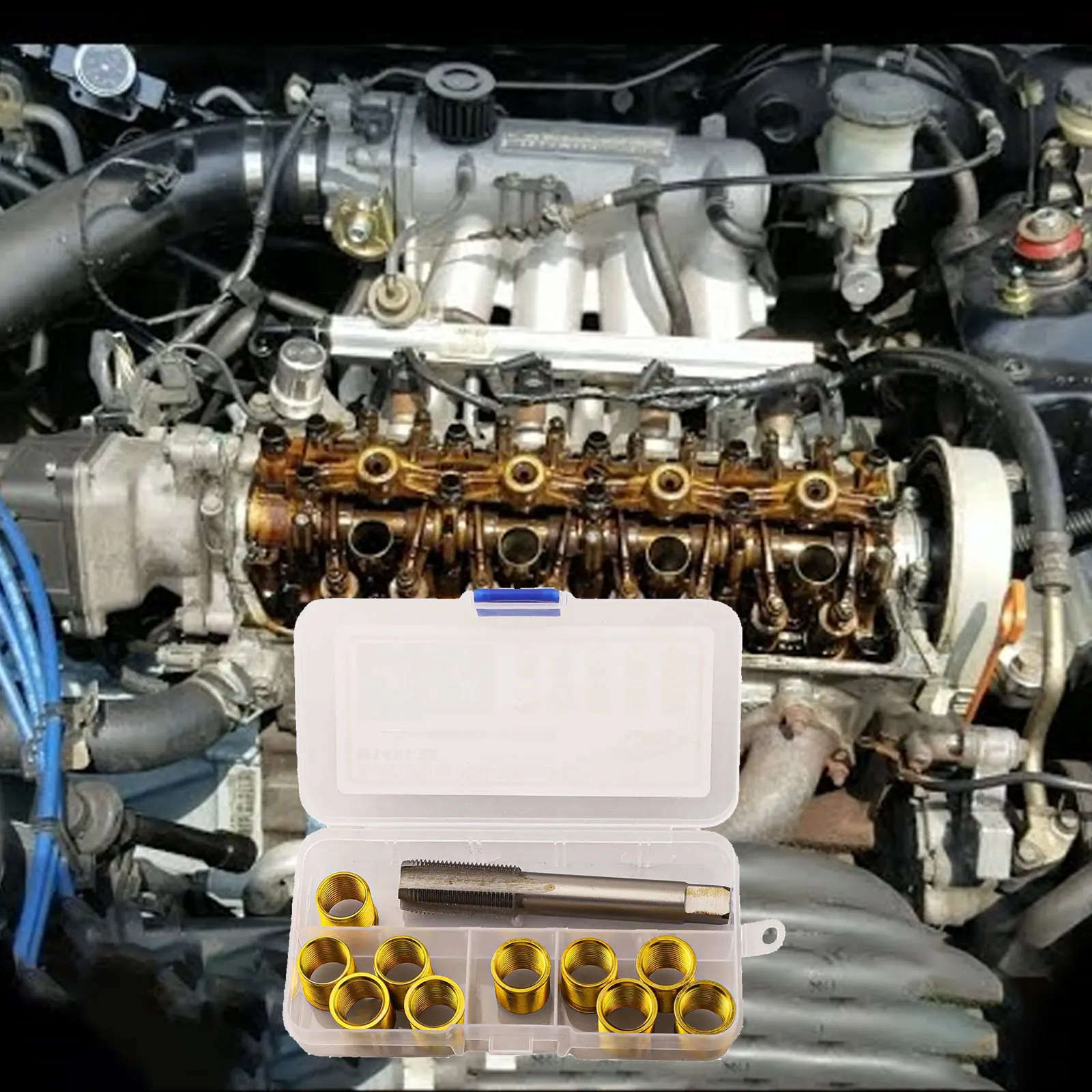 

Complete Thread Repair Kit M14x1.25 Inserts Spark Thread Kit Long-Lasting Performance Professional Repair Kit For Diesel Engines