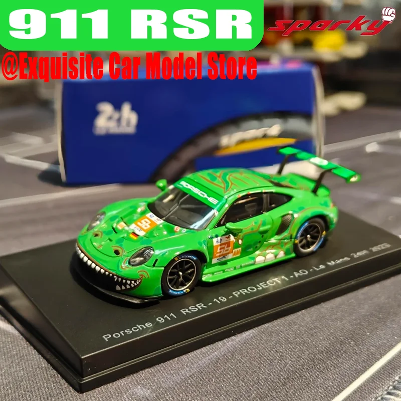 Spark 1/64 911 RSR-19 PROJECT 1 AO 2023 LE MANS #56 Alloy Motor