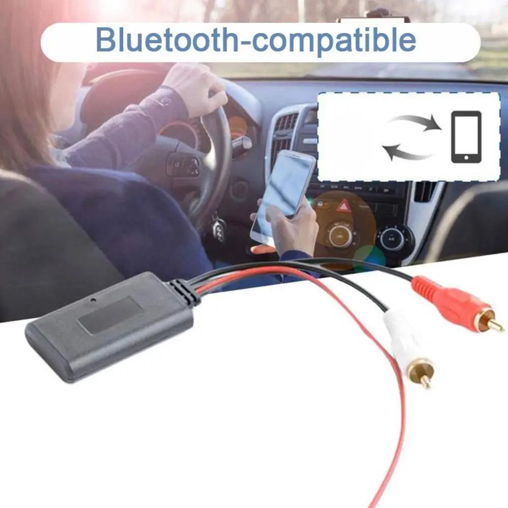 

Universal Car RCA USB Adapter Wireless Bluetooth Receiver Home Media AUX Bluetooth Audio Device Aux Receiver For BMW Pioneer