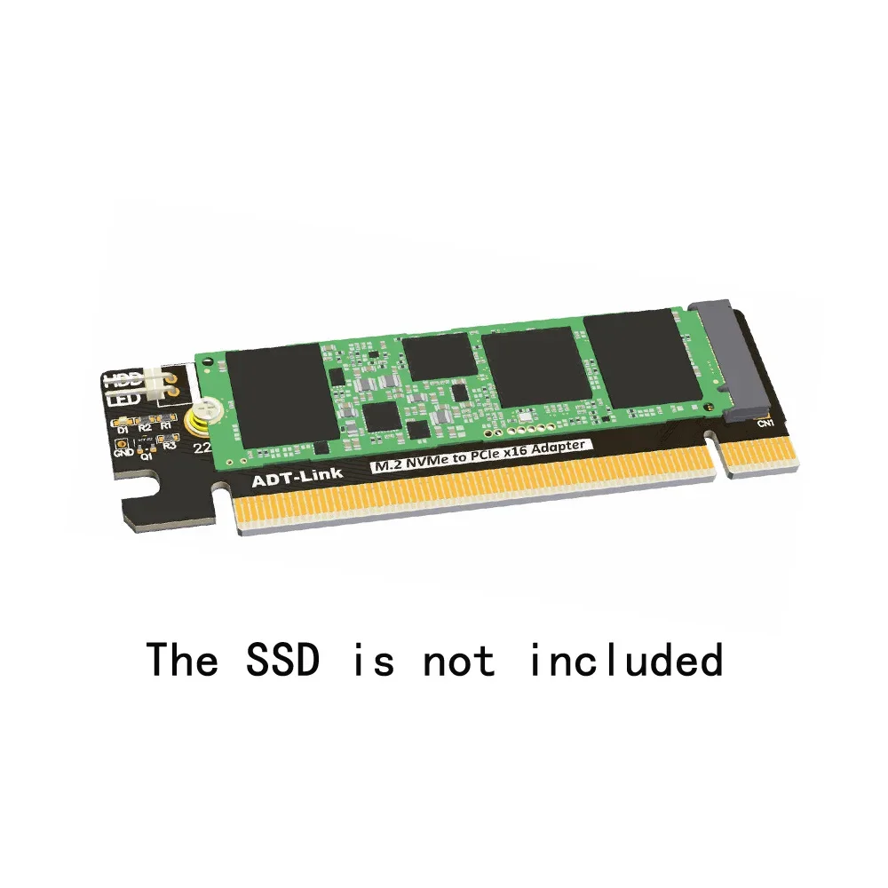 

2018 New Riser M.2 NVME key M to PCI-e x16 Adapter Card, M-Key pcie 4x to 16x extender Cards PCI-E 3.0 for M.2 NVMe SSD R43A
