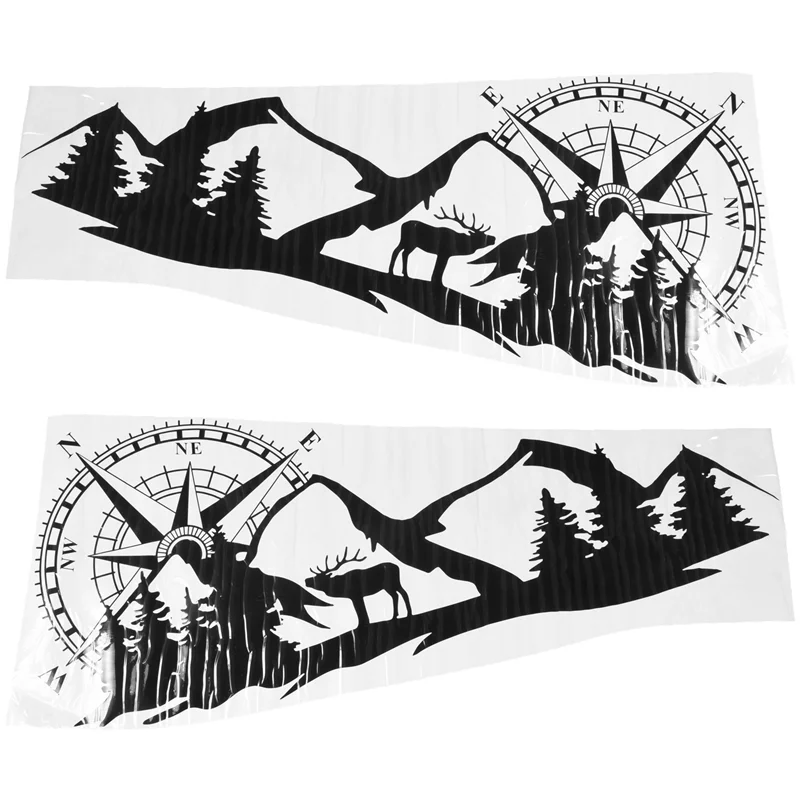 

RV Motorhome Universal Body Sticker DIY Compass Navigation Animal Decal Sticker Decoration For Car Caravan Trailer