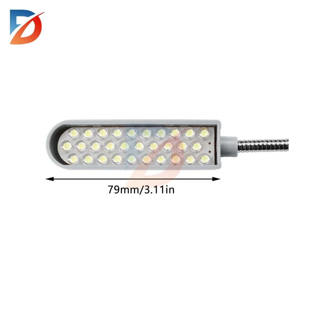 2W 30 Beads Industrial Lighting Led Sewing Machine Night Light Home Magnetic Flexible Adjustable Base Adsorption Work Light Eu