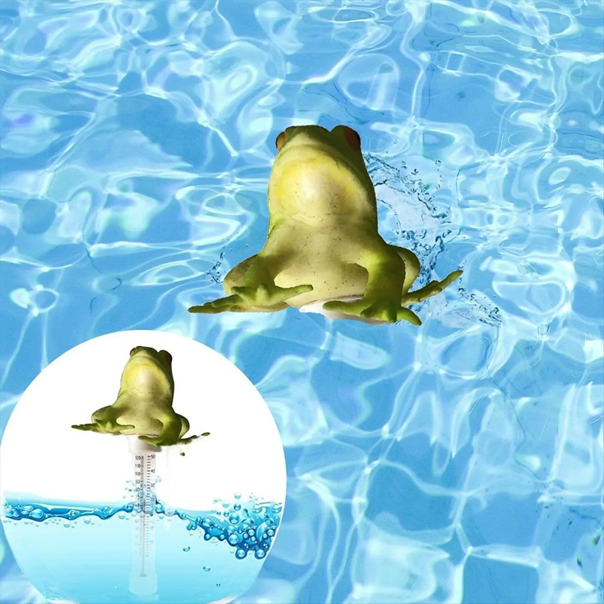 ABST Frog Pool Thermometer Floating Water Temperature Tester for Spa Pond Indoor Pools
