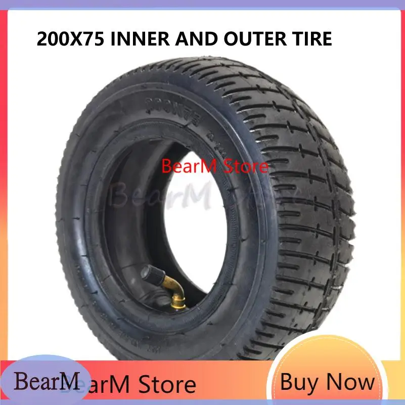 

8 Inch 200x75 Children's Go-Kart Inner and Outer Tires 200*75 Playground Toy Car Front Rear Wheels