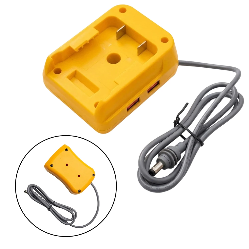 18W DC Adapter With 96cm Cable Dual USB Ports For 20V MAX For Battery DCB200 DCB203 DCB204 For DCB205 DCB206 DCB210 For DCB182 F