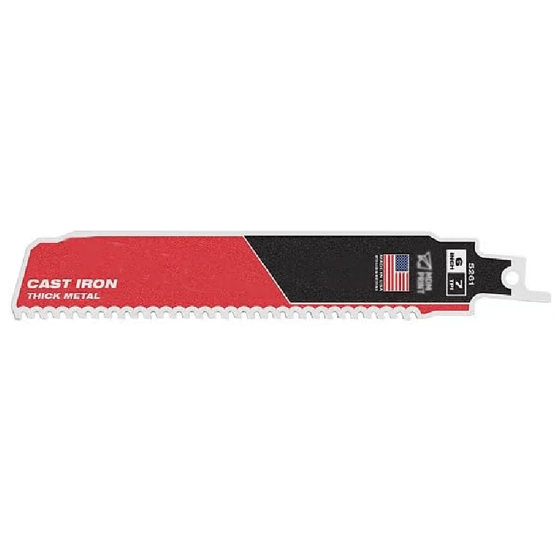 

6 in. 8 TPI SAWZALL THE TORCH w/ NITRUS CARBIDE Reciprocating Saw Blade for Cast Iron & Metal (1 pk)