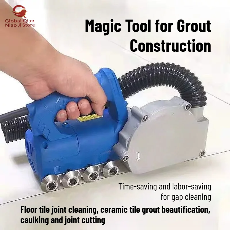 Electric Tile Grout Cleaner, Electric Grouting Tool, Construction Tool for Removing Cement From Tile Joints