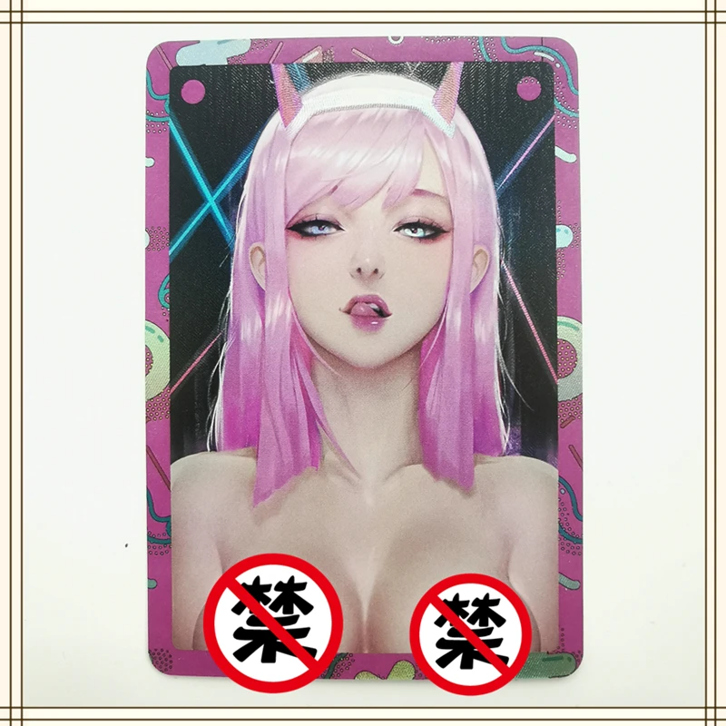 Anime DARLING in The FRANXX Zero Two Girl Character Series ACG Sexy Nude Cards Kawaii Toys Gifts Games Comics Collection Card