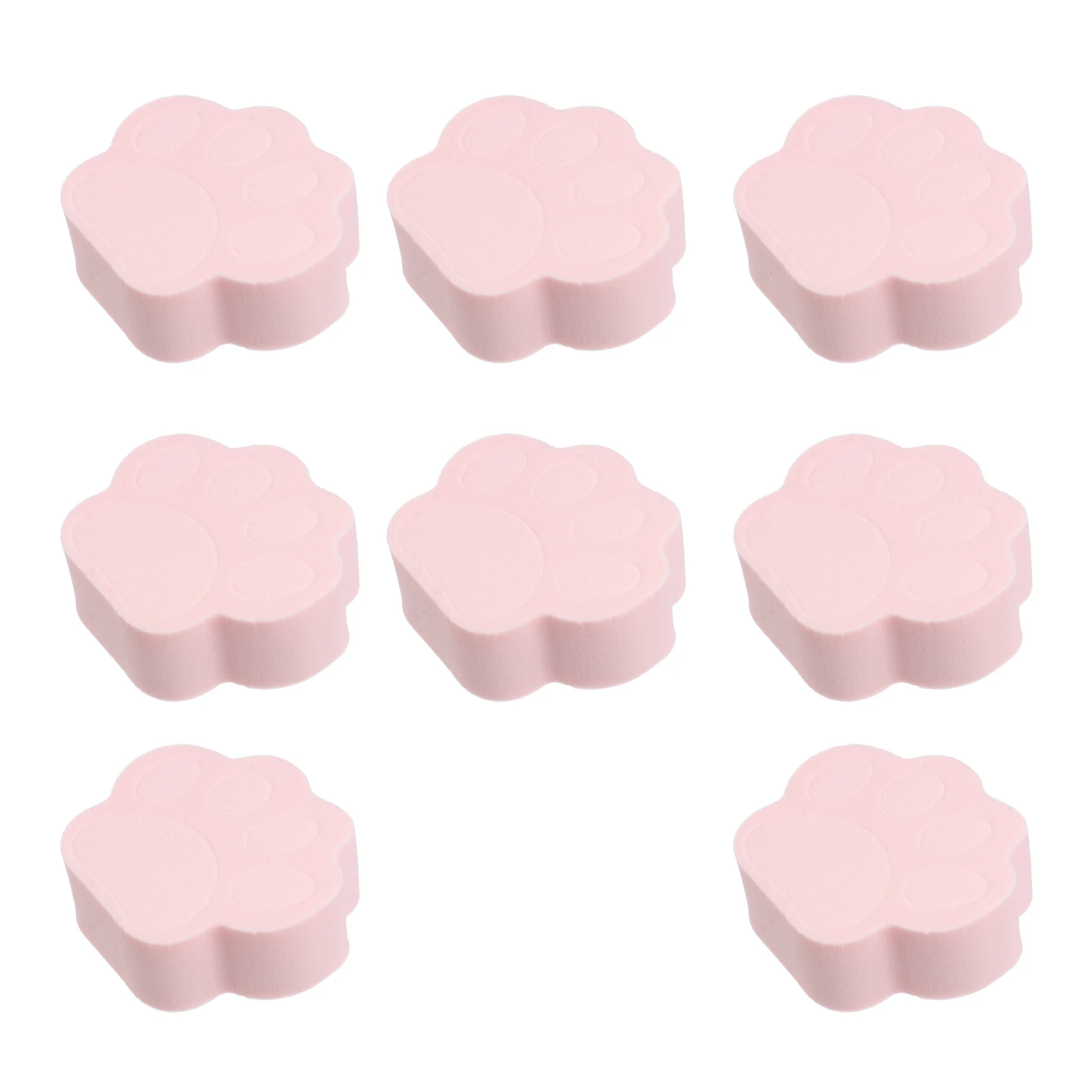 ฟองน้ำแต่งหน้า 8 ชิ้น แบบแห้งและเปียก ใช้ได้สองแบบ รูปอุ้งเท้าแมว สำหรับลงรองพื้น ล้างหน้า ทาแป้ง เครื่องมือดูแลผิว