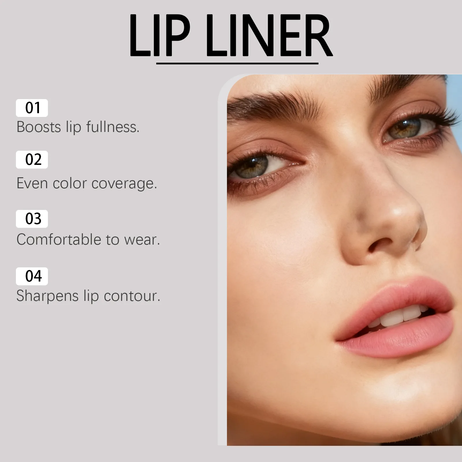 ゼフォコ プランピング リップライナー ウォータープルーフ リップライナー 高発色 リップティント 高級メイクアップ コスメ ビタミンE 長持ちリップライナー