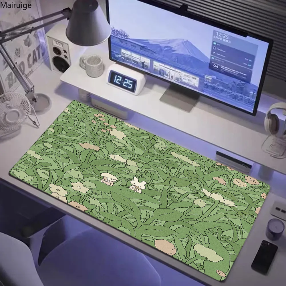 Cute Mouse Pad Kawaii Rabbit Mousepad Pc Gamer Mouse Mats Gaming Accessories large size Anti-wrinkle anti-slip Computer Desk Mat