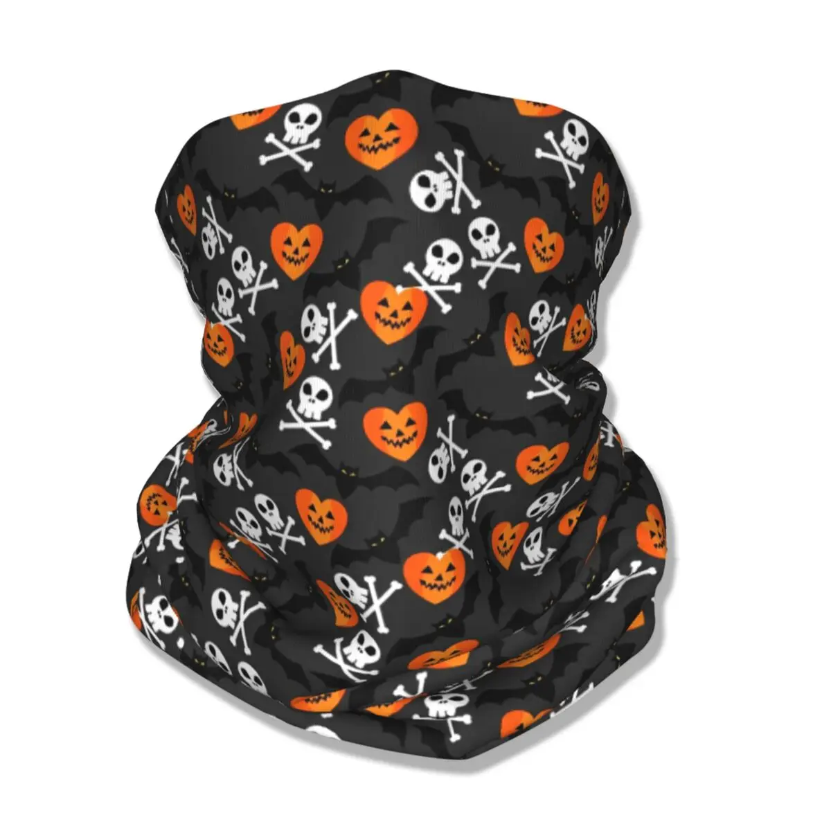 Halloween Symbol Bandana Neck Cover Printed Mask Scarf Multi-use Headwear Hiking for Men Women Adult Breathable