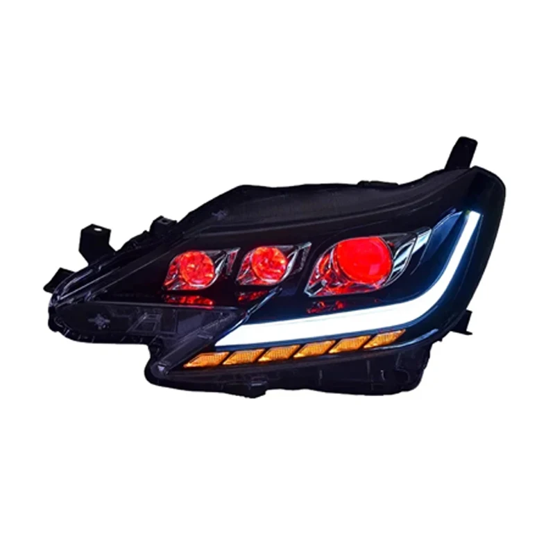 2 PCS Auto Lights For Toyota Mark X Reiz 2013-2019 Front Modified DRL Headlight Dynamic LED Projector Lens Tool Car Accessories