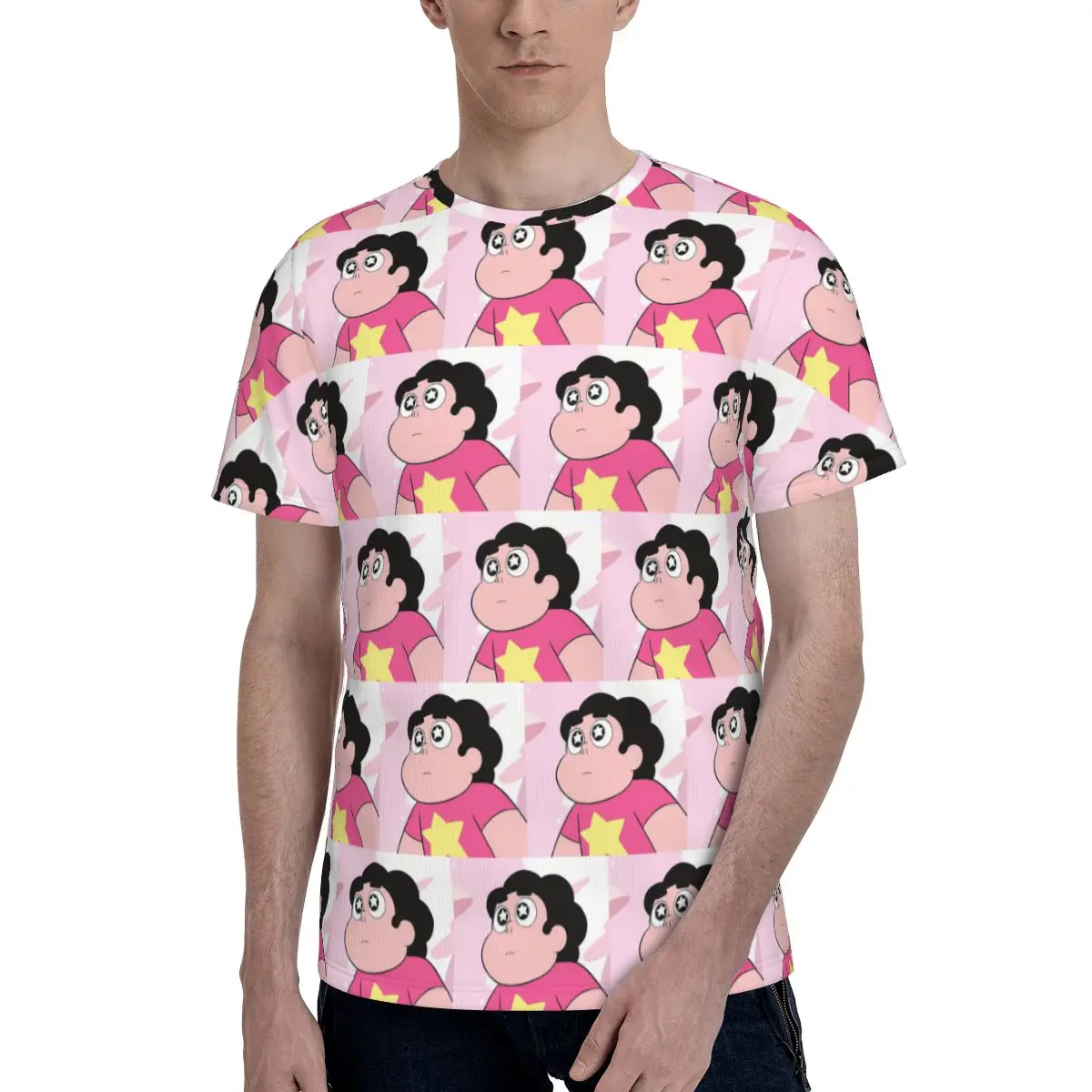 Steven Universe T-Shirt for Men Cotton T Shirts Men's Short Sleeve O-Neck Summer Clothes Tops