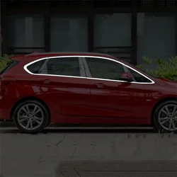WELKINRY For BMW 2 Series Active Tourer F45 1st Generation 2014-2021 Stainless Steel Car Body Door Full Window Whole Frame Trim