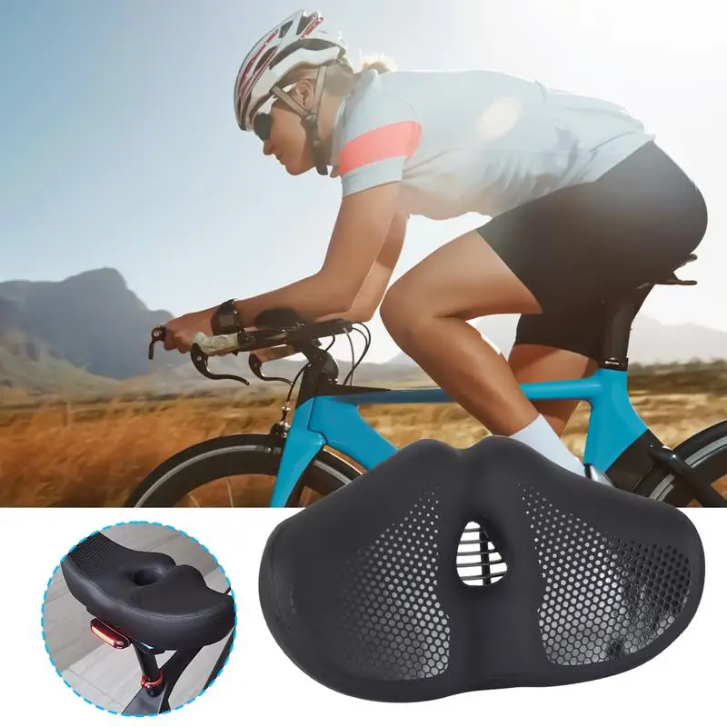 

Велосипедное сиденье, расширенная подушка сиденья, вентилируемая подушка для сидения, амортизирующие принадлежности для верховой езды для ежедневных поездок на свежем воздухе