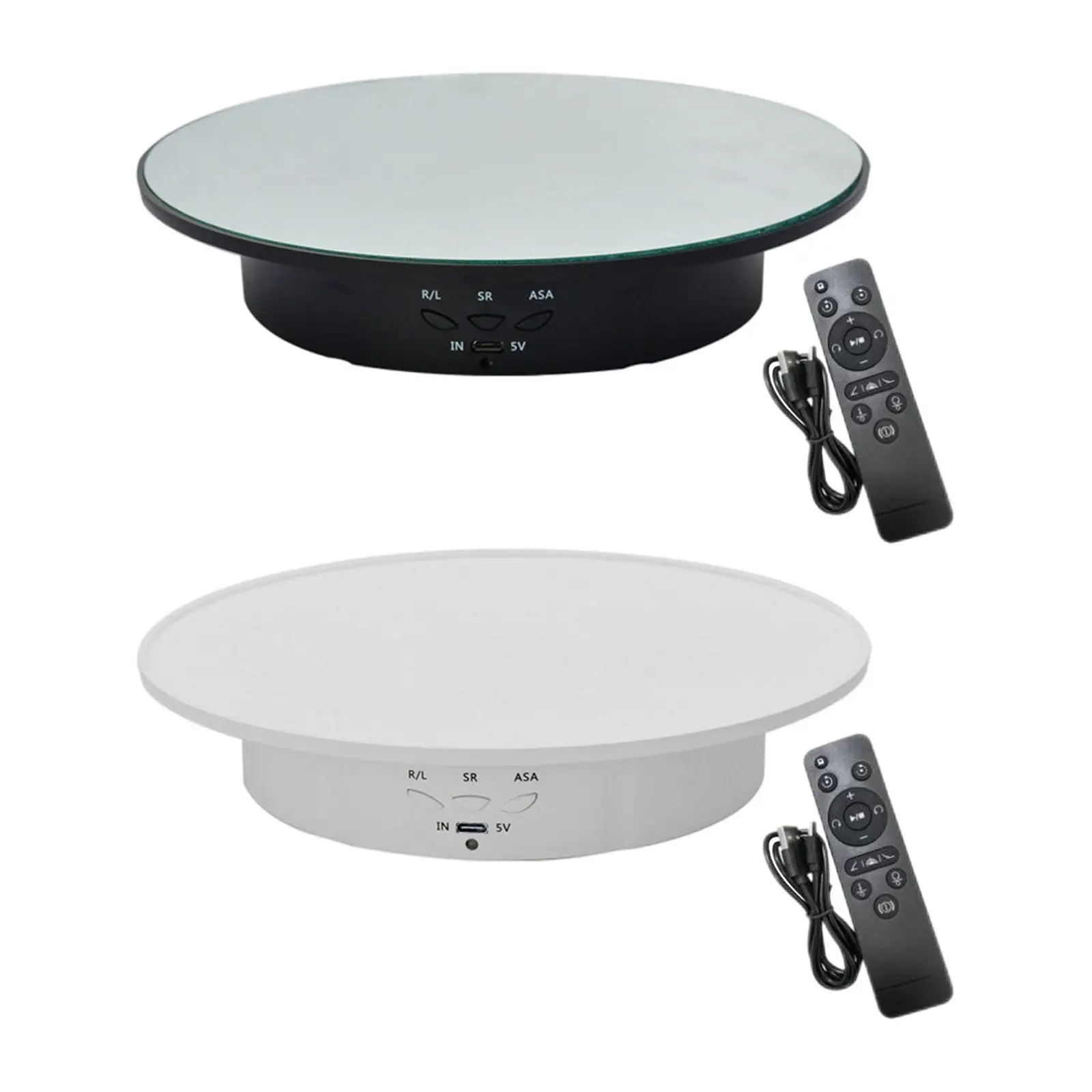 Rotating Display Stand Photo Props 7.87'' Electric Display Rack Turntable Jewelry Holder for Jewelry Model Watch Cosmetic Cakes