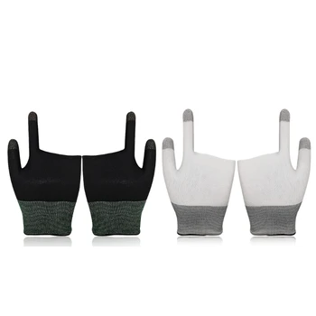 두 손가락 게임 손가락 슬리브 모바일 게임 장갑 땀 방지 손가락 침대 모바일 게임 컨트롤러에 적합