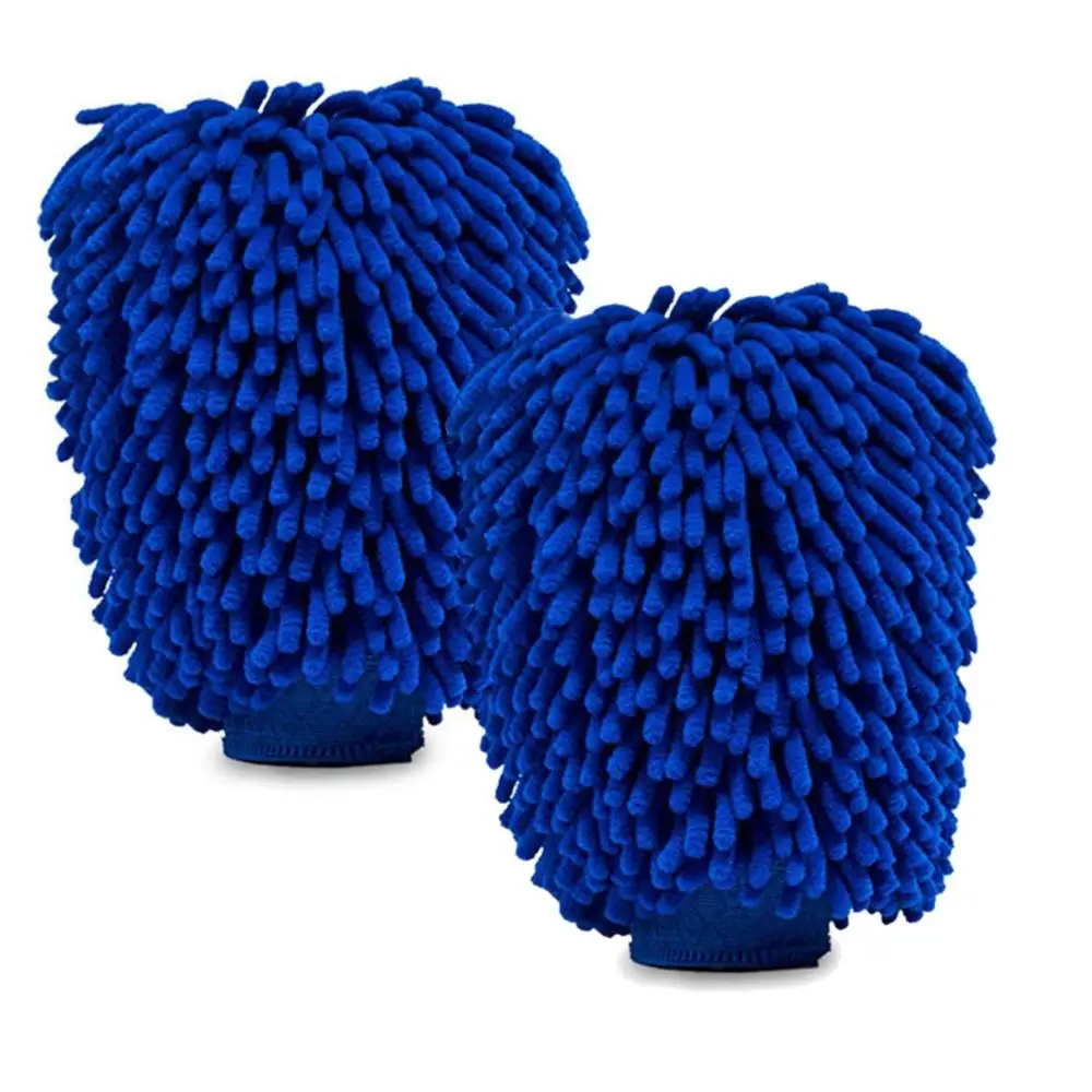High Quality Custom Logo Chenille Microfiber Car Cleaning Mitt Premium Scratch-Free Wash Mitt for Cars