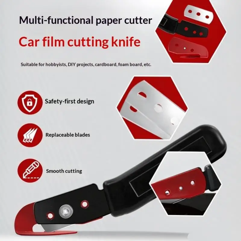 Car Film Backing Liner Cutter Adjustable Safe Vinyl Trimming Tool for Home Wallpaper Sticker Installation Work